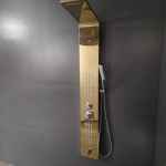 Golden Stainless Steel LED Shower Panel System