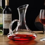 Jug 1.7L Glass Bell Shaped With Handle - Classic Decanter