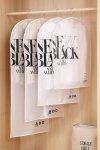 Senza Hanging Garment Bag Clear Printed With Zipper