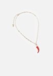 Pendant Necklace- Up Link Chain Red Chilli