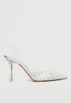 Bright Pointed Toe Heel - Silver