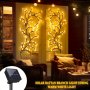 1PC Solar Powered Tree Branch Rattan Lights 72LED/96LED Warm White Light 8 Modes Willow Tree Decorative Lights Indoor Outdoor Valentine's Day Easter Christmas Decoration