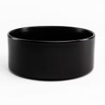 - Flat Stackable Salad Bowl Choose From 4 Colours - Semi Matt Black