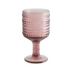 Textured Lavender Wine Glass