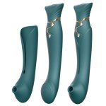 Zalo - Queen Set G-spot Pulsewave Vibrator Jewel Green