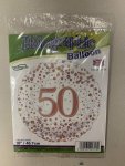 50 Rose Gold Foil Balloon