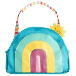 Beach Tote With 5PC Sand Toy Play Set - Rainbow By