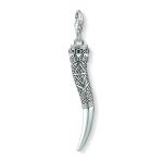 Cz Animal Tooth Charm Pendant
