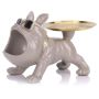 Tabletop French Bulldog Tray Statue Bulldog Candy Dish Key Holder Bowl