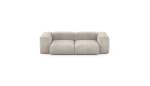 Two Module Sofa - Cord Velours - Platinum - 230CM X 115CM
