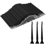 Micro Applicator Brushes For Eyelash Extensions 100 Pcs pack Black