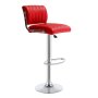 Gof Furniture - Ilike Height Adjustable Bar Stool Red