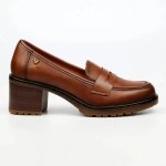 Noxer 9 High Block Heel Saddle Loafer - Tan - 8