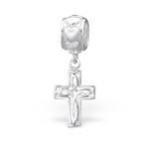 C527-C15740 - Sterling Silver Cross Dangle European Charm