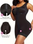 Women's Plus Size Bodysuit Shaper With Open Crotch Waist Cincher Tummy Control Firm Compression Full Body Shapewear Adjustable S