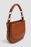 Ladies Faux Premium Leather Bucket Stitched Bag