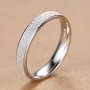 4MM Titanium Steel Matte Ring - Elegant & Simple Design For Weddings And Engagements By Panash