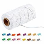 Flipped 109 YARDS 1.5MM 35 Colors Optional 109 Diy Macrame Cord Craft Macram Cotton Baker Twine Craft Making Knitting Cord Rope