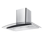 Falco 90CM Curved Glass S steel Chimney Extractor AR-90-501