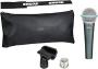 Shure Beta 58A Supercardioid Dynamic Vocal Microphone With A25D Adjustable Stand Adapter 5/8 To 3/8 Euro Thread Adapter And Storage Bag