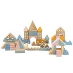 50 Piece Wooden City Building Blocks