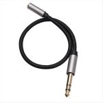 Audio Adapter 6.35MM 1 4 Male To 3.5MM 1 8 Female Stereo Jack 150CM