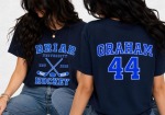 Briar University Hockey Back And Front Design T-Shirt