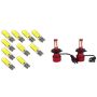 10 Pcs T10 W5W Cob LED Car Auto Interior Side Compatible With Universal