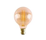 Synerji LED Filament Round Vintage Amber Bc G95 4W