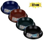 Pet Dog Bowl S S Dark Colours 22CM Marketplace Brits Bros