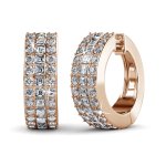 DESTINY Taylor Hoop Earrings With Swarovski Crystals