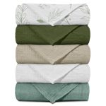Muslin Receiving Blankets Neutral Blanket Swaddling For Newborn Boys And Girls 5 Pack Breathable And Skin-friendly Swaddle Wrap