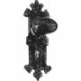 Wrought Iron Knob On Back Plate
