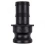 Bulk Pack 5 X Camlock Pp Type E Male Adaptor X Hose Tail - 40MM