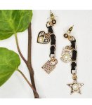 Charm Chain Earrings - Gold Free