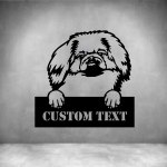 Pekingese With Custom Text - 300MM Rust Coat