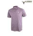 Mens Yarn Dye Stripe Golfer - Charcoal White - 5XL