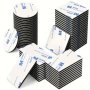 56pcs Heavy-Duty Double-Sided Adhesive Tape Set - Black Eva Foam For Walls Floors & Doors - Rectangular Square & Circular Shapes