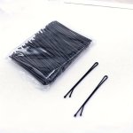 100-PACK Black Metal Bobby Pins 2.2-INCH Strong Hold Hair Clips Durable Thick Hair Styling Pins Simple Fashion Accessories For W