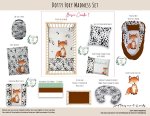 Cot Duvet Bedding Dotty Foxy Madness