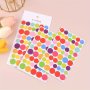6pcs Rainbow Color Series Simple Sticker Set Cartoon Cute DIY Photo Album Accessories Sticker