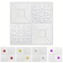 4/20pcs 3D Brick Tile Flower Pattern Wall Sticker Waterproof Moisture-proof Anti-collision Self-Adhesive Easy To Clean And Free To Cutting Panel For Kitchen Living Room