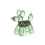 Figure Dog Balloon Dog Green Glass