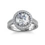 DESTINY Cel Sta 925 Sterling Silver 1.00CT Moissanite Queen Aniyah Ring