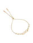 Goldair Gold Plated Cubic Zirconia Infinity Toggle Bracelet