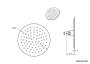 Cobra Seine Matte Black Shower Head Round 200