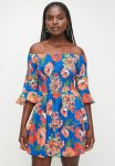 Guess Off Shoulder Charley Sun Dress - Figueroa Floral Print