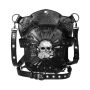 Pu Leather Steampunk Bag Skull Punk Retro Rock Gothic Shoulder Waist Bag