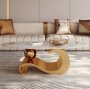 Raven Marble Top Modern Coffee Table -gold