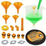 15PCS Spill Proof Radiator Coolant Filling Funnel Kit